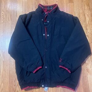STARTER Black and Red Puffer Jacket